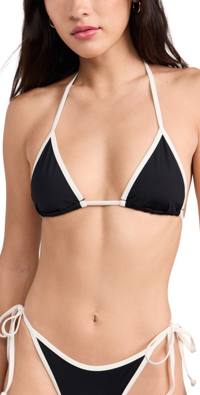 LSPACE Aspen Bikini Top Black