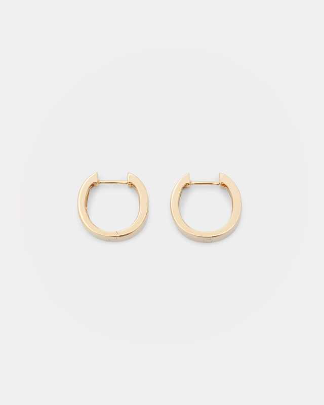 Small Meryl Huggie Hoops in 18k Gold