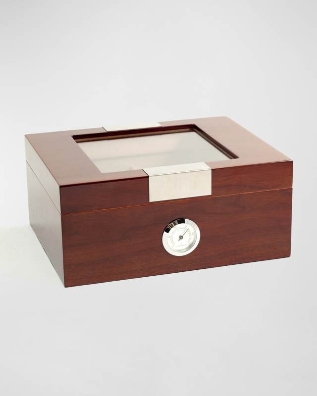 Men's Personalized Wooden Cigar Humidor