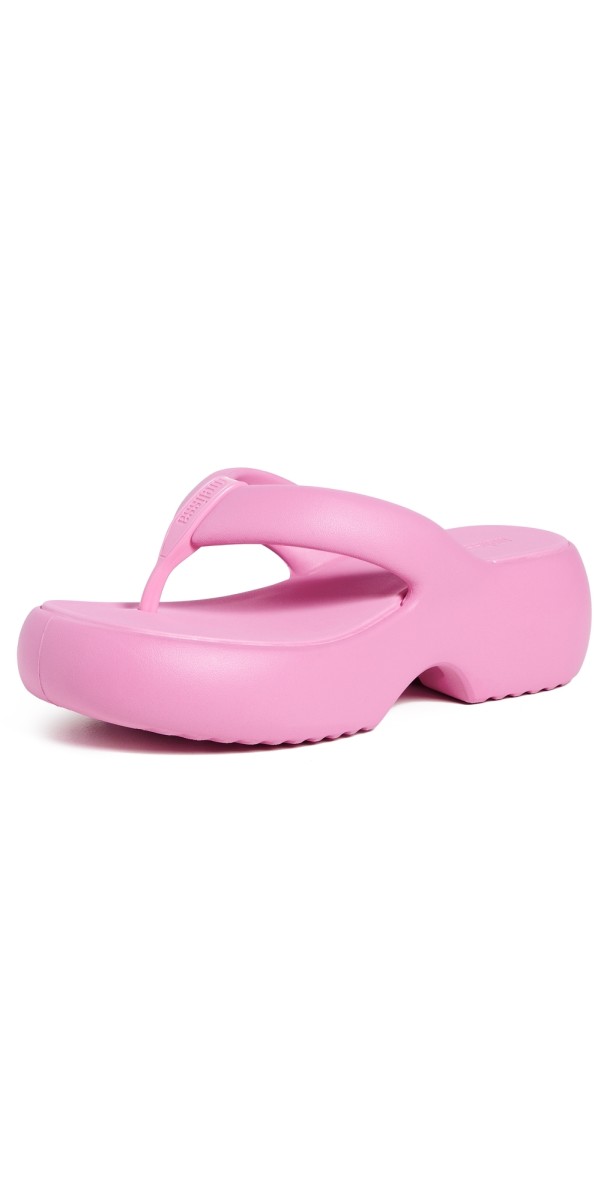 Melissa Melissa Free Fuzzy Flatform Sandals Pink
