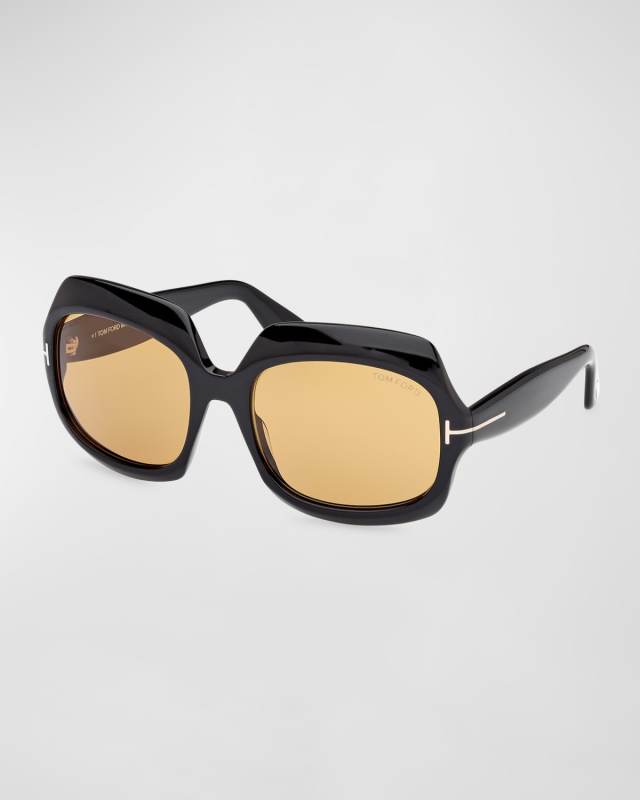 Ren Acetate Round Sunglasses