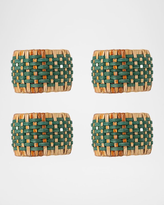 Woven Napkin Rings, Set of 4