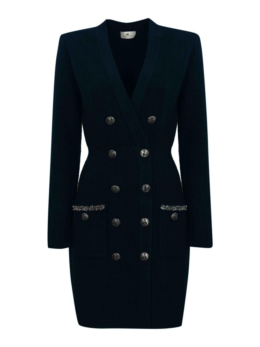Elisabetta Franchi Robe Courte - Bleu