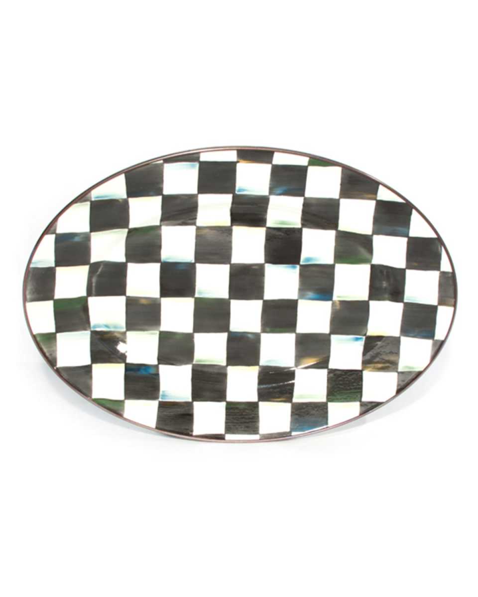 Small Courtly Check Oval Platter