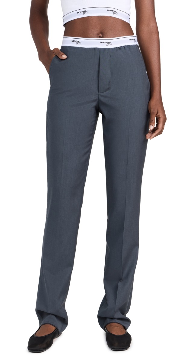 HOMMEGIRLS Classic Pants Gray