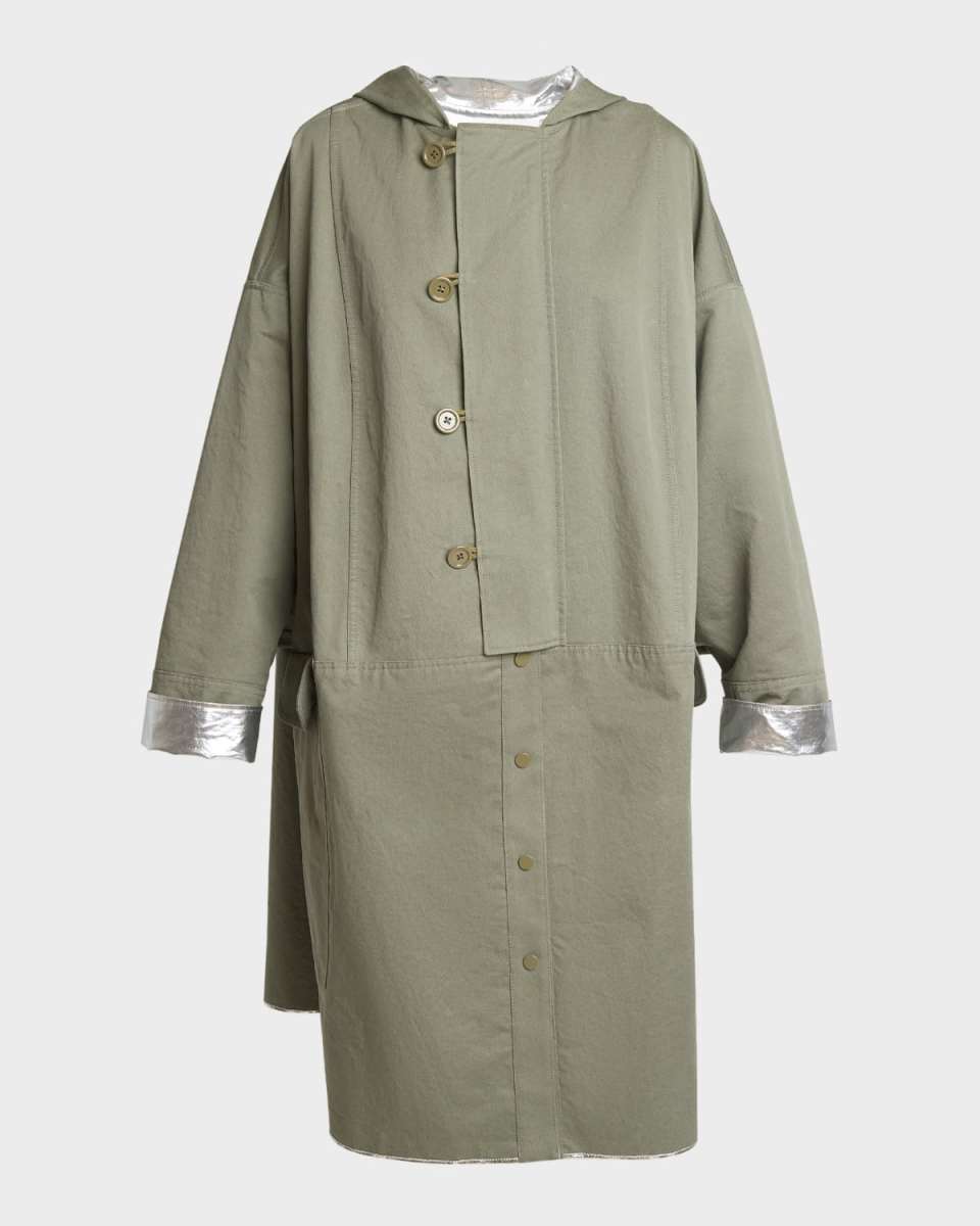 Reversible Gabardine Parka Jacket