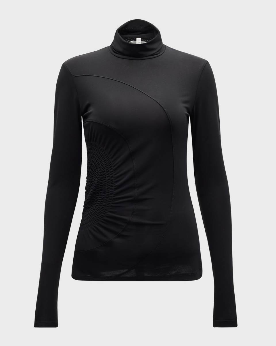 Molly Gathered Turtleneck Top