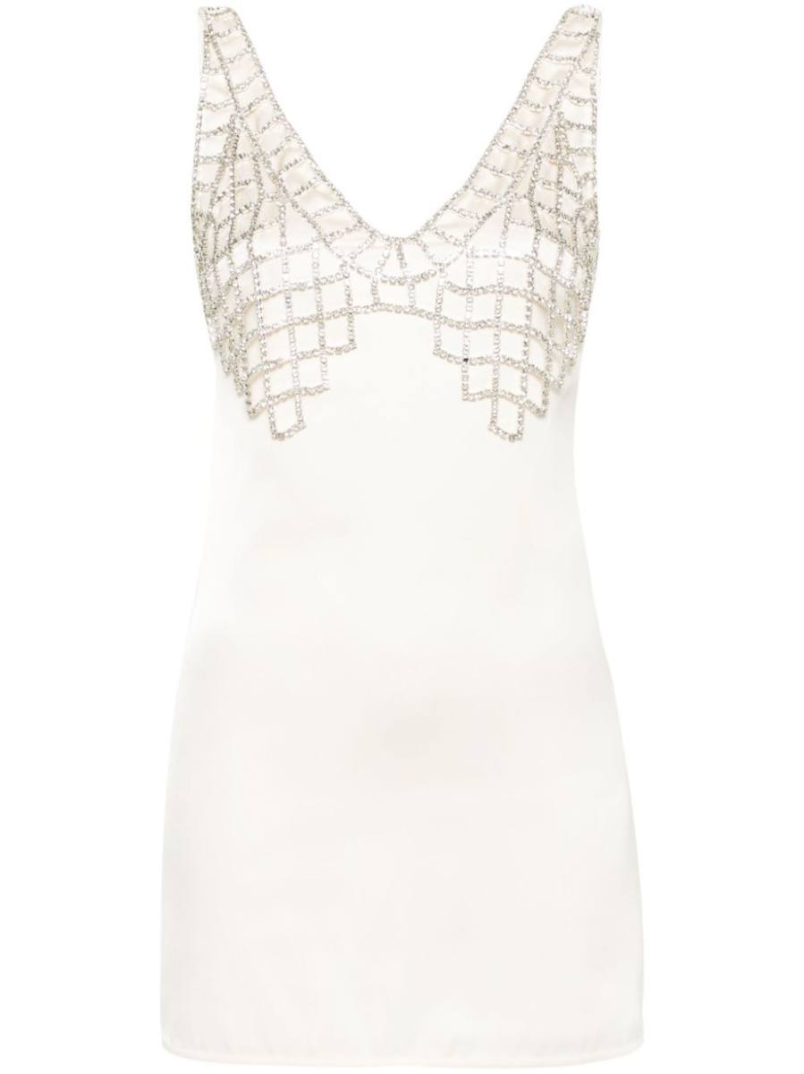 crystal-embellished mini dress