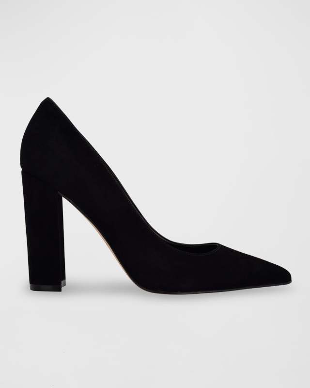 Abilene Leather Block-Heel Pumps