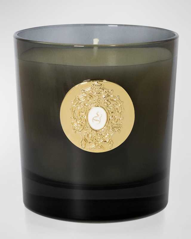 8.81 oz. Halley Black Glass Candle