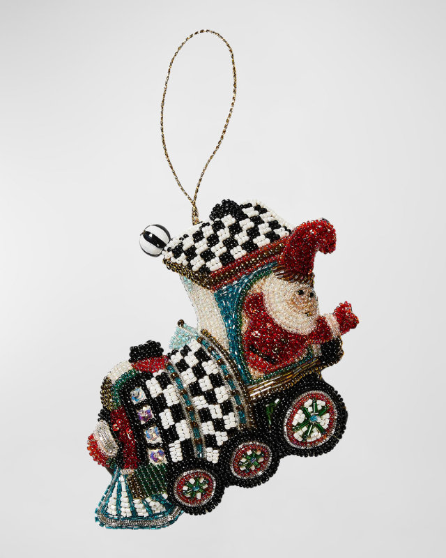 Train Beaded Ornament
