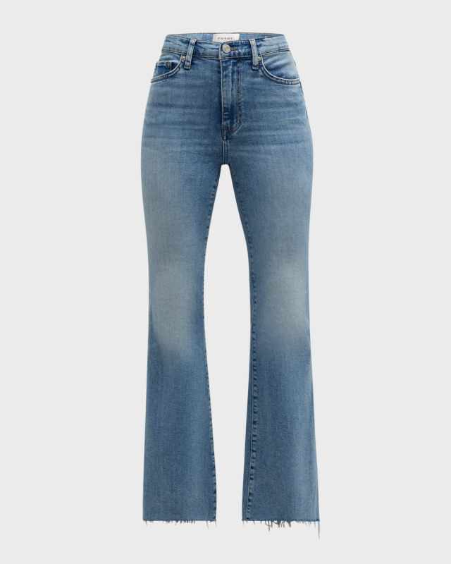 Le Easy Flare Raw Fray Jeans