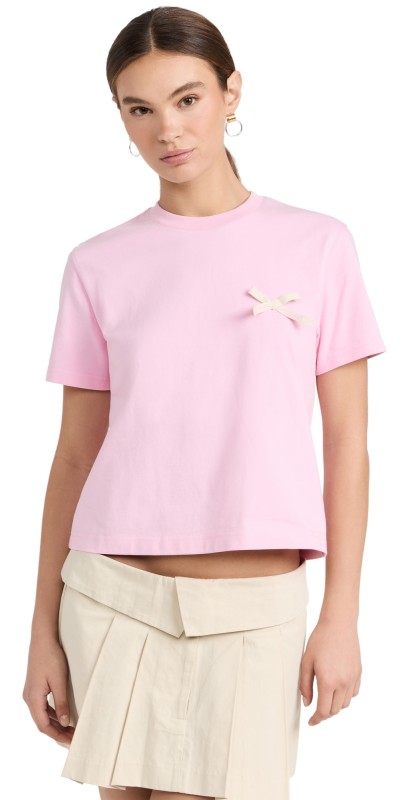 Jacquemus Le T-Shirt Noeud Pink