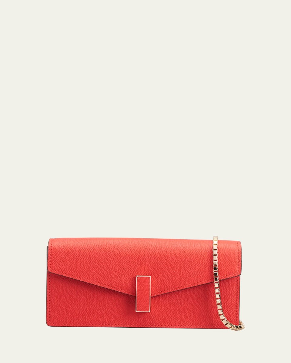 Iside Envelope Calf Leather Clutch Bag