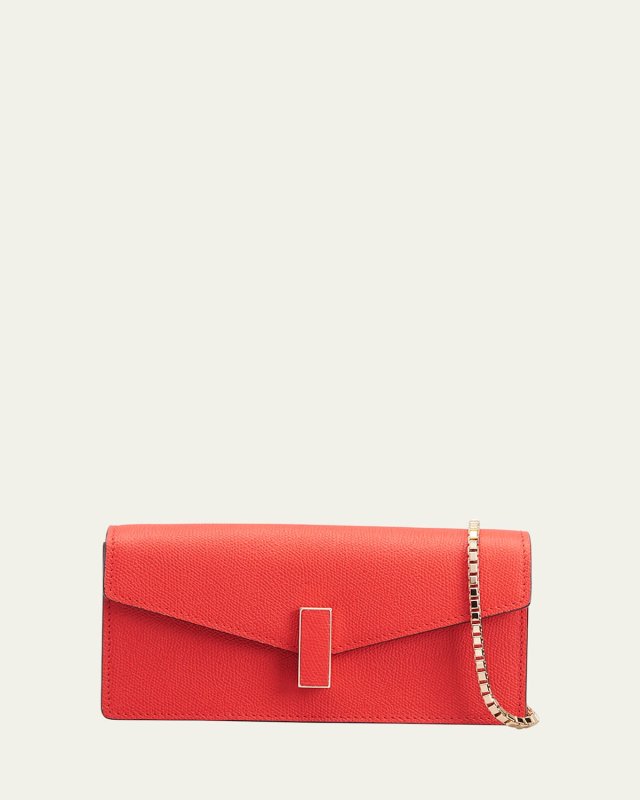 Iside Envelope Calf Leather Clutch Bag