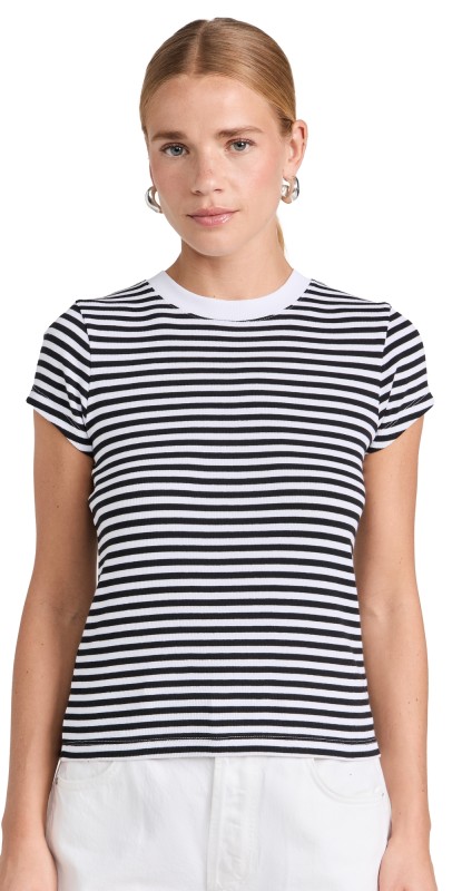Madewell Brightside Andy Tee Stripe Warhol Stripe True Black