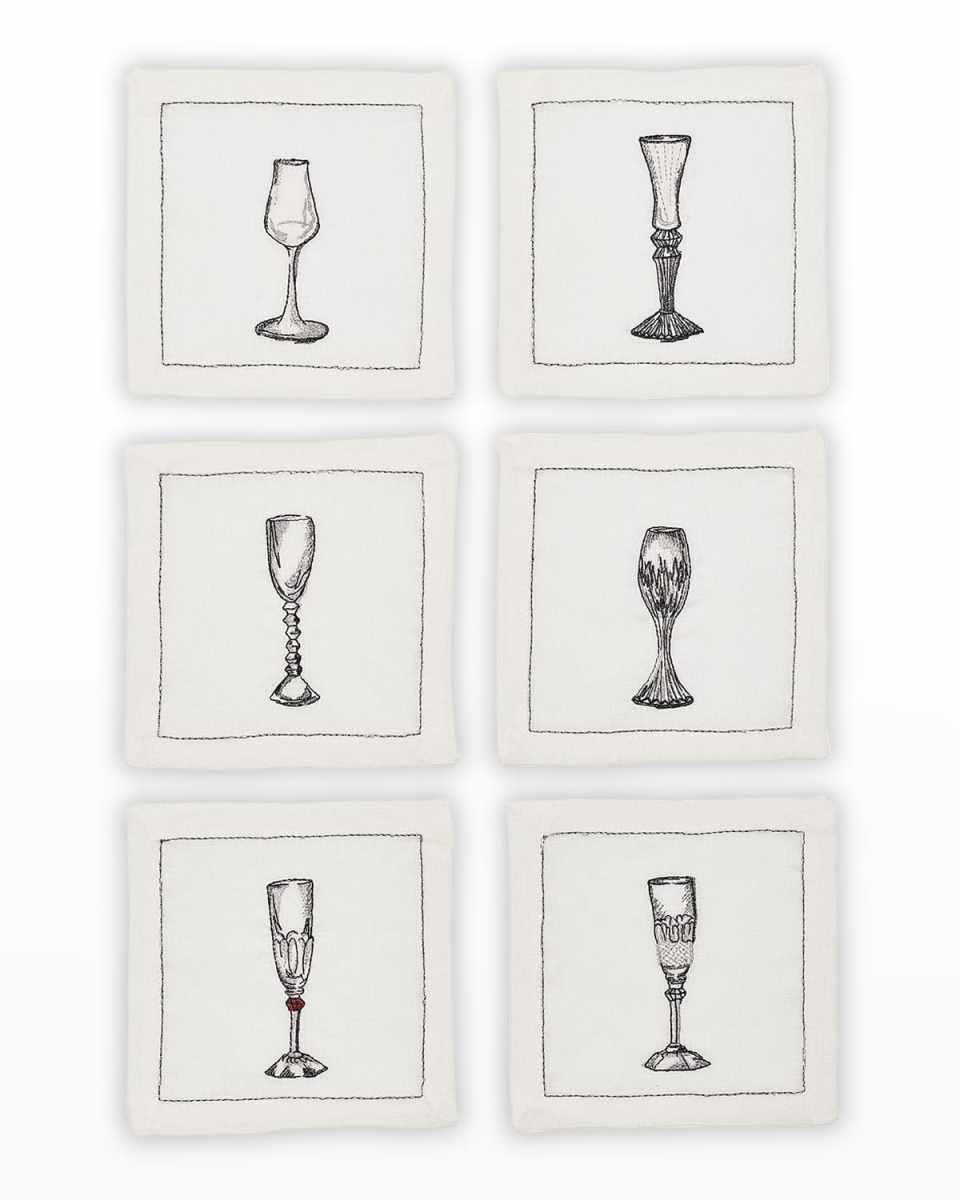 Bubbles Cocktail Napkins, Set of 6