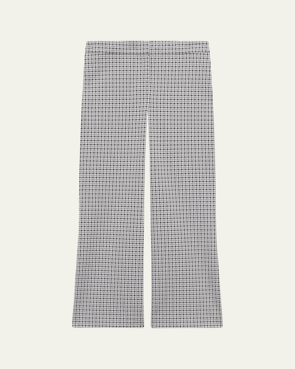Houndstooth Kick Flare Pants