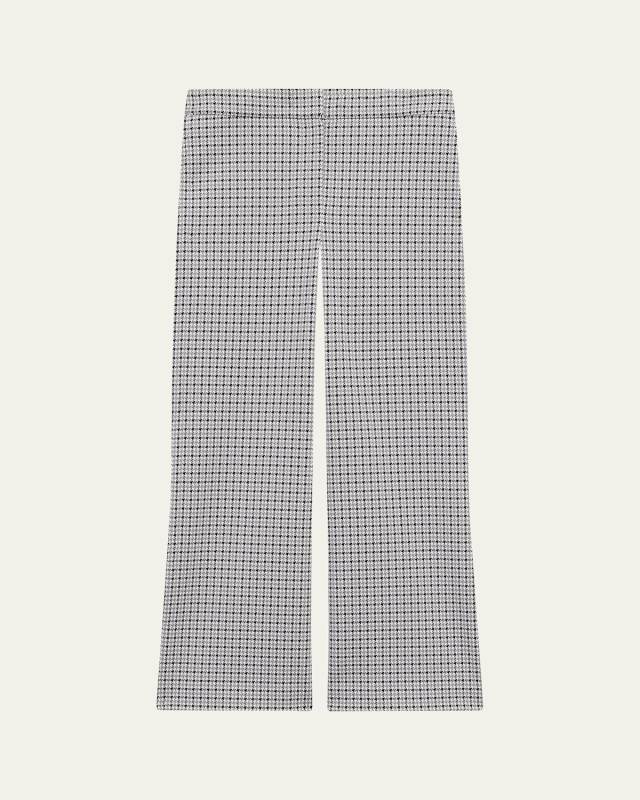 Houndstooth Kick Flare Pants