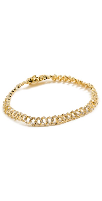 By Adina Eden Cuban Link Bracelet Gold