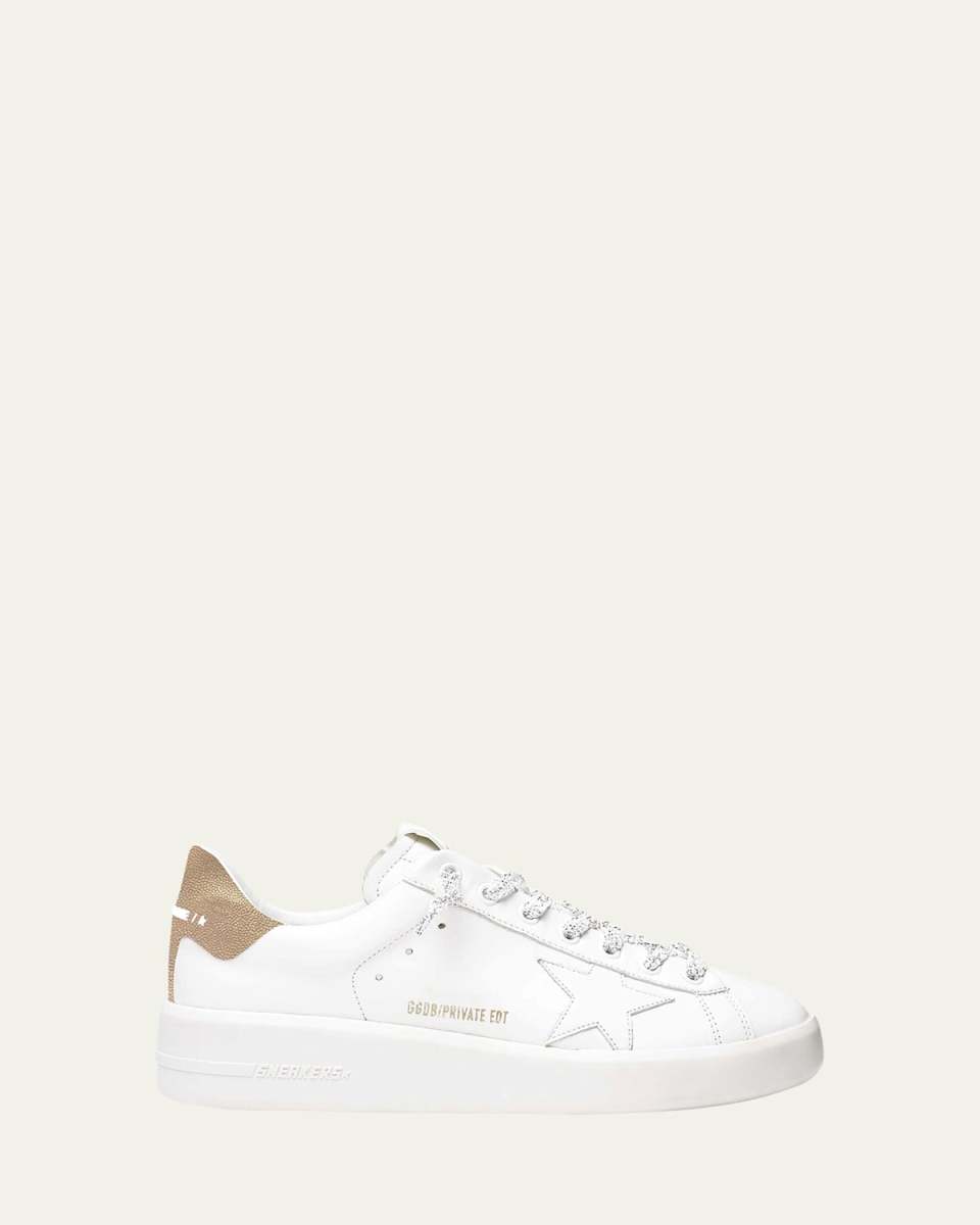 Purestar Mixed Leather Low-Top Sneakers