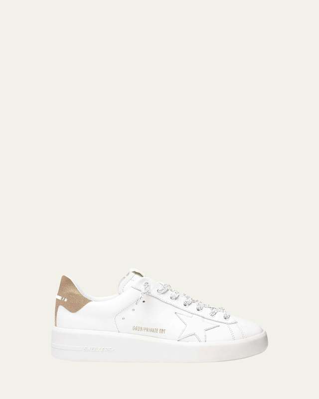 Purestar Mixed Leather Low-Top Sneakers