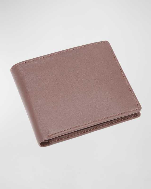 Personalized Leather RFID Blocking Trifold Wallet
