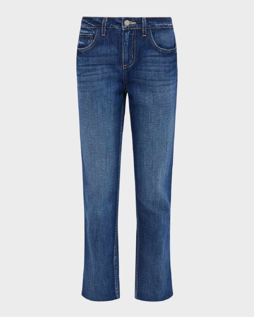 Milana Low-Rise Cropped Straight Jeans