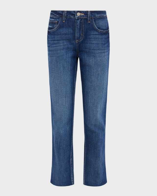 Milana Low-Rise Cropped Straight Jeans