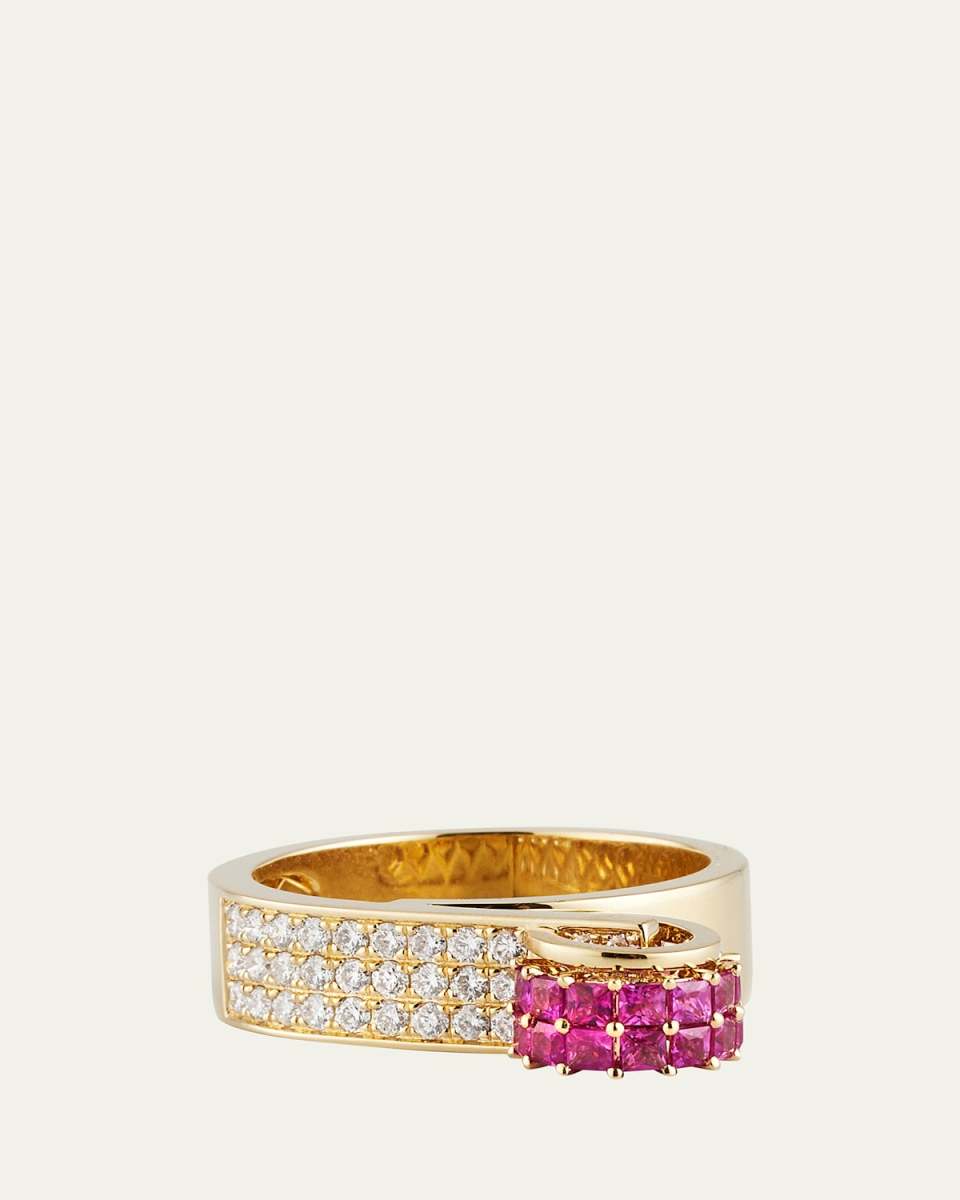 14k Esmee Ruby and Diamond Ring