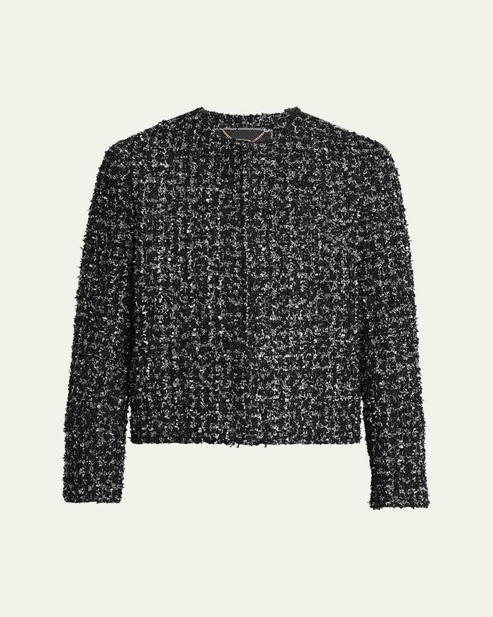 Boucle Two-Button Wool Jacket