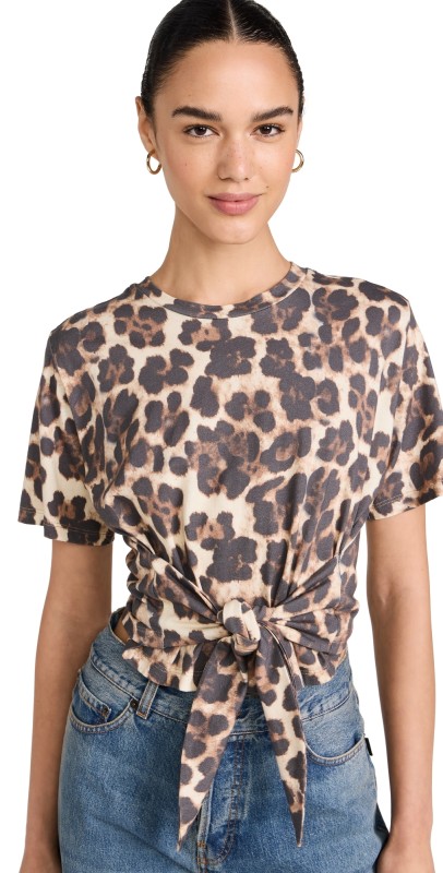Le Superbe Leopard Tied Up Tee Classic Leopard