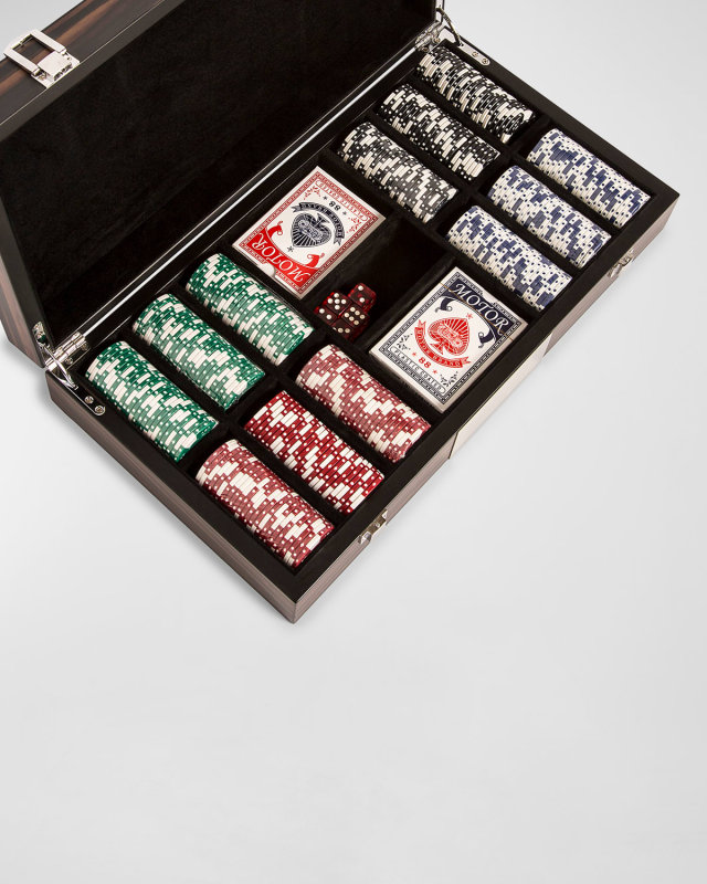 300-Chip Poker Set in Wooden Case