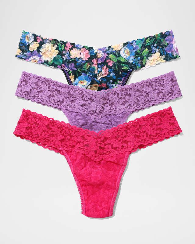 Classic Low Rise 3-Pack Thongs
