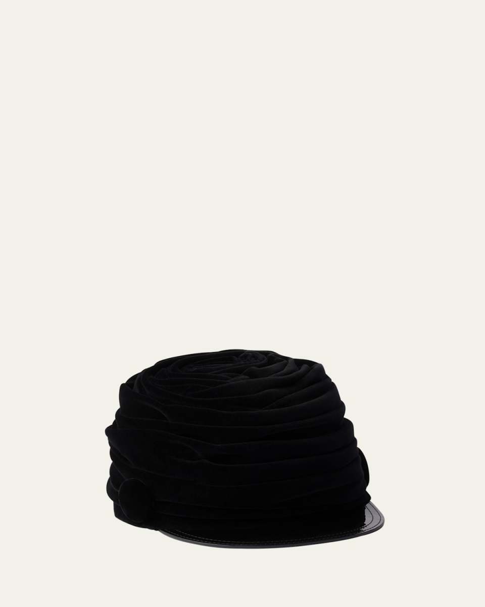 Ruched Velvet Hat