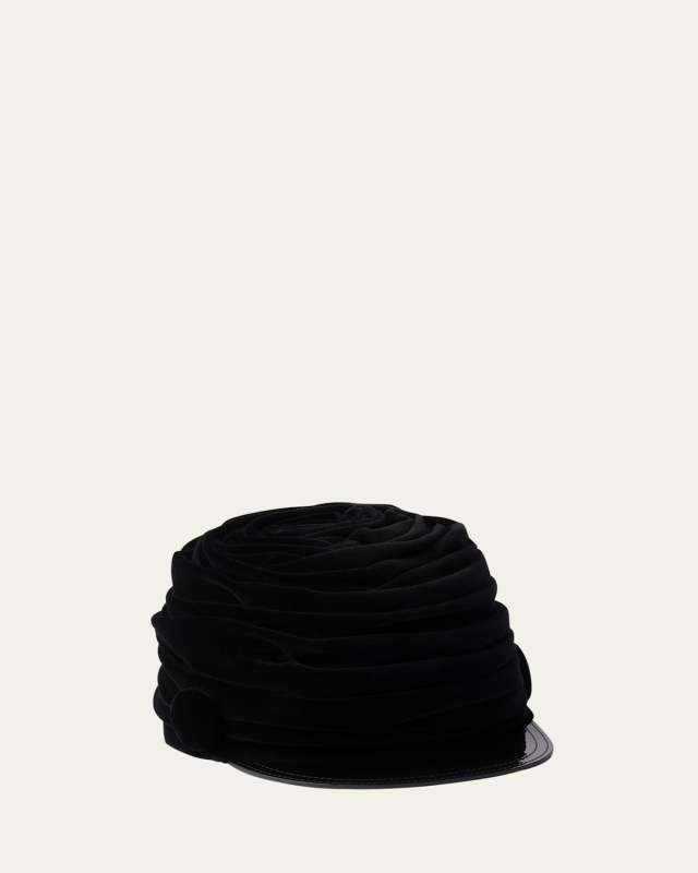 Ruched Velvet Hat