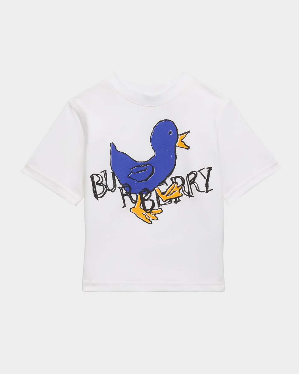 Boy's Cedar Animated Duckling Logo-Print T-Shirt, Size 6M-2