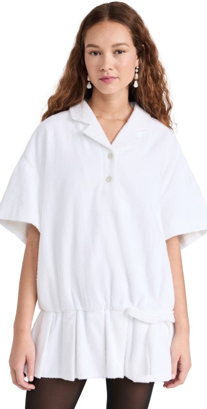 SHUSHU/TONG Pleated Minidress White