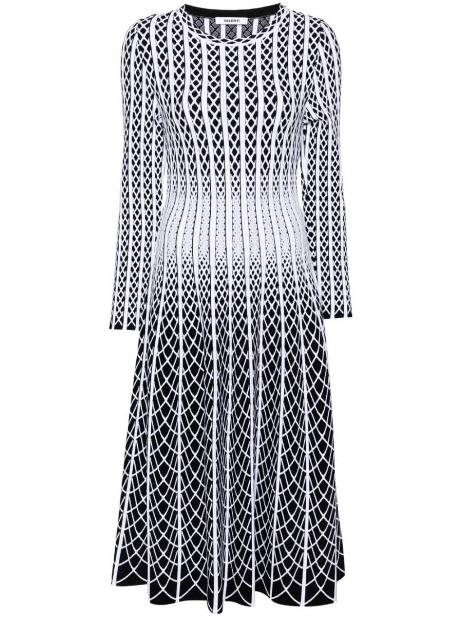 striped midi dress