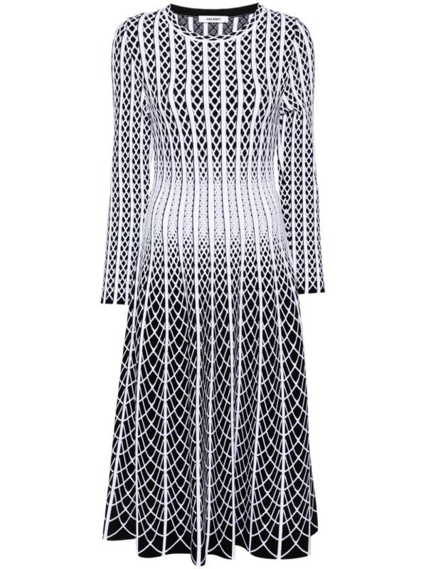 striped midi dress