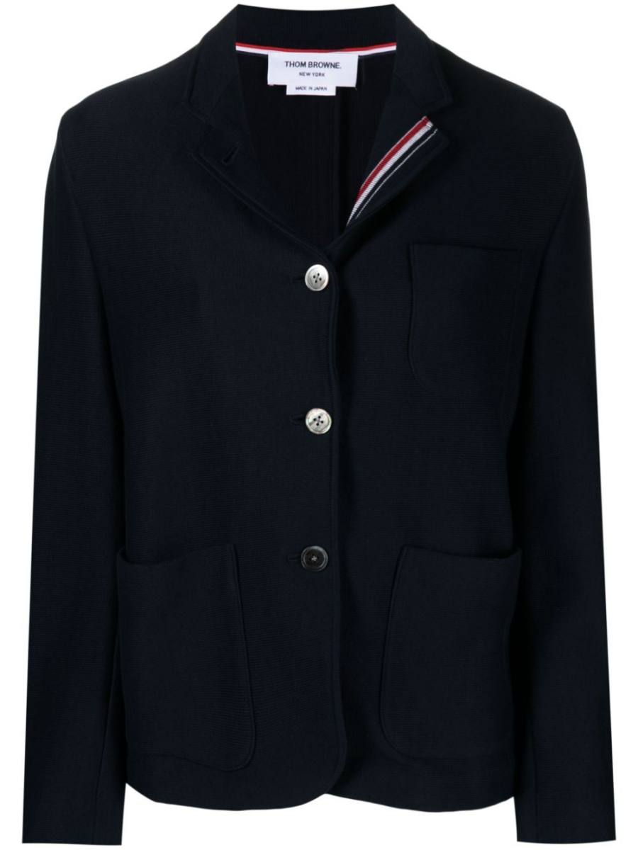 RWB-tab jersey blazer