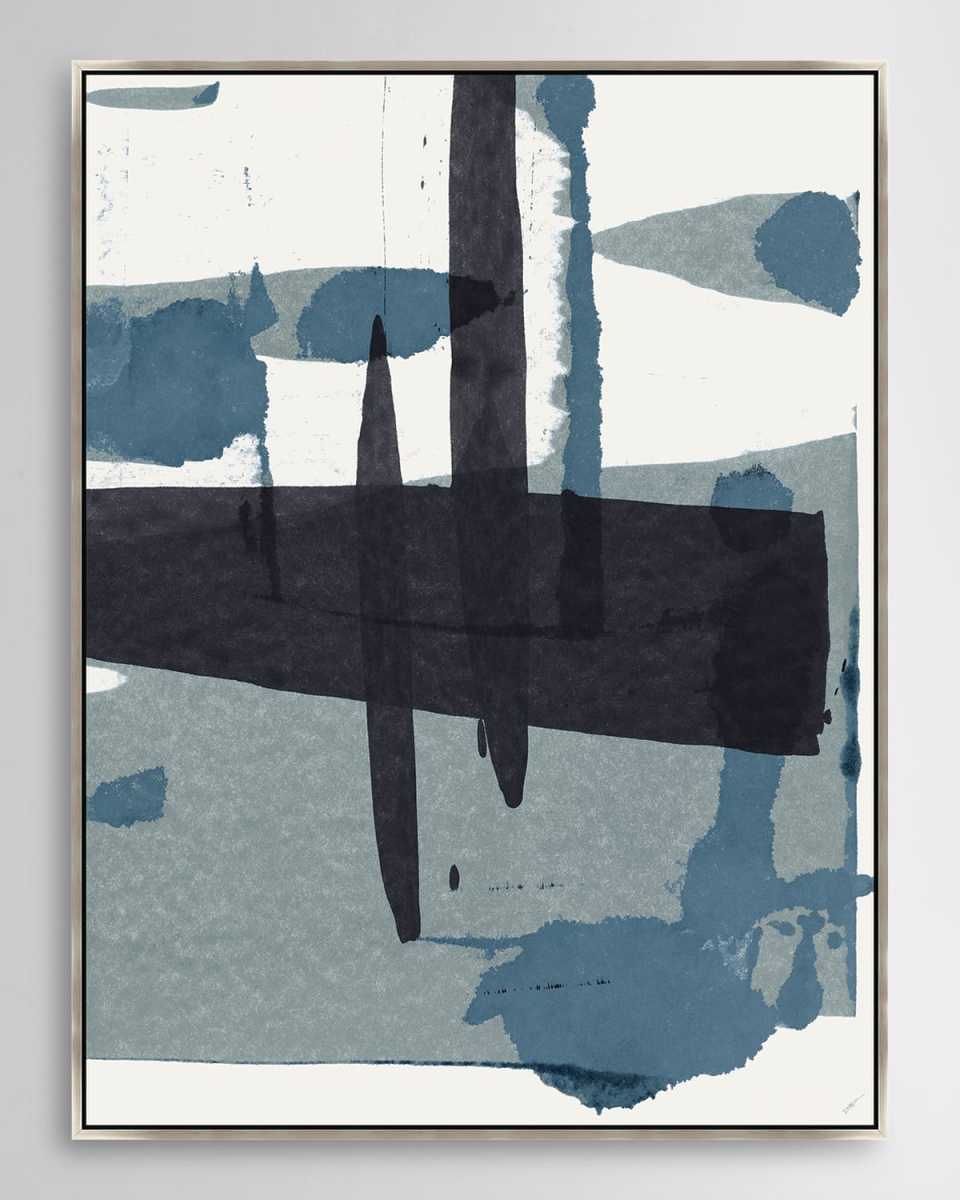 "Indigo Bypath III" Framed Giclee by Dawn Sweitzer, 32" x 42"