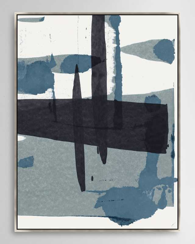 "Indigo Bypath III" Framed Giclee by Dawn Sweitzer, 32" x 42"