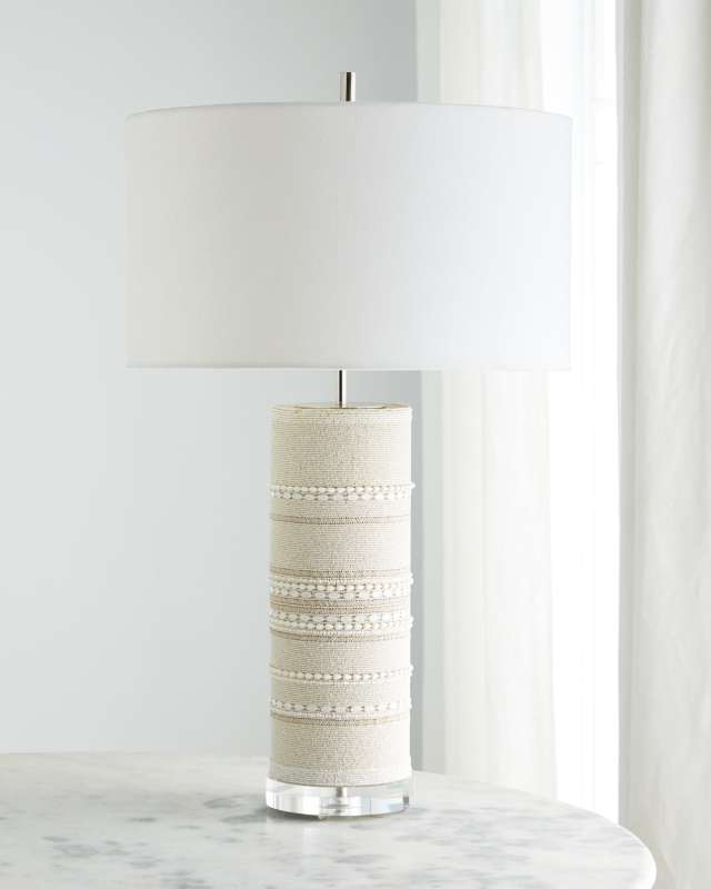 Beaded Column Table Lamp