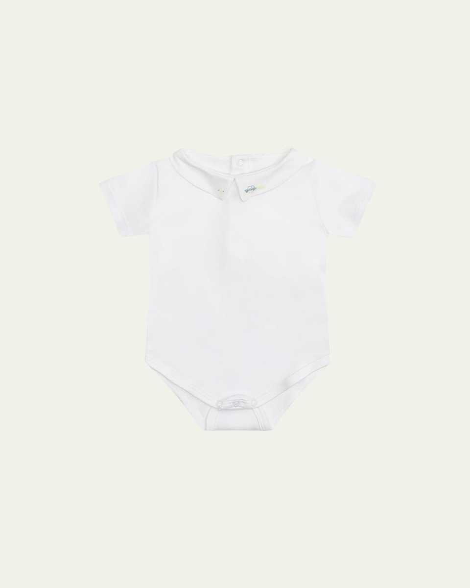 Girl's Ethan Embroidered Bodysuit, Size Newborn-18M