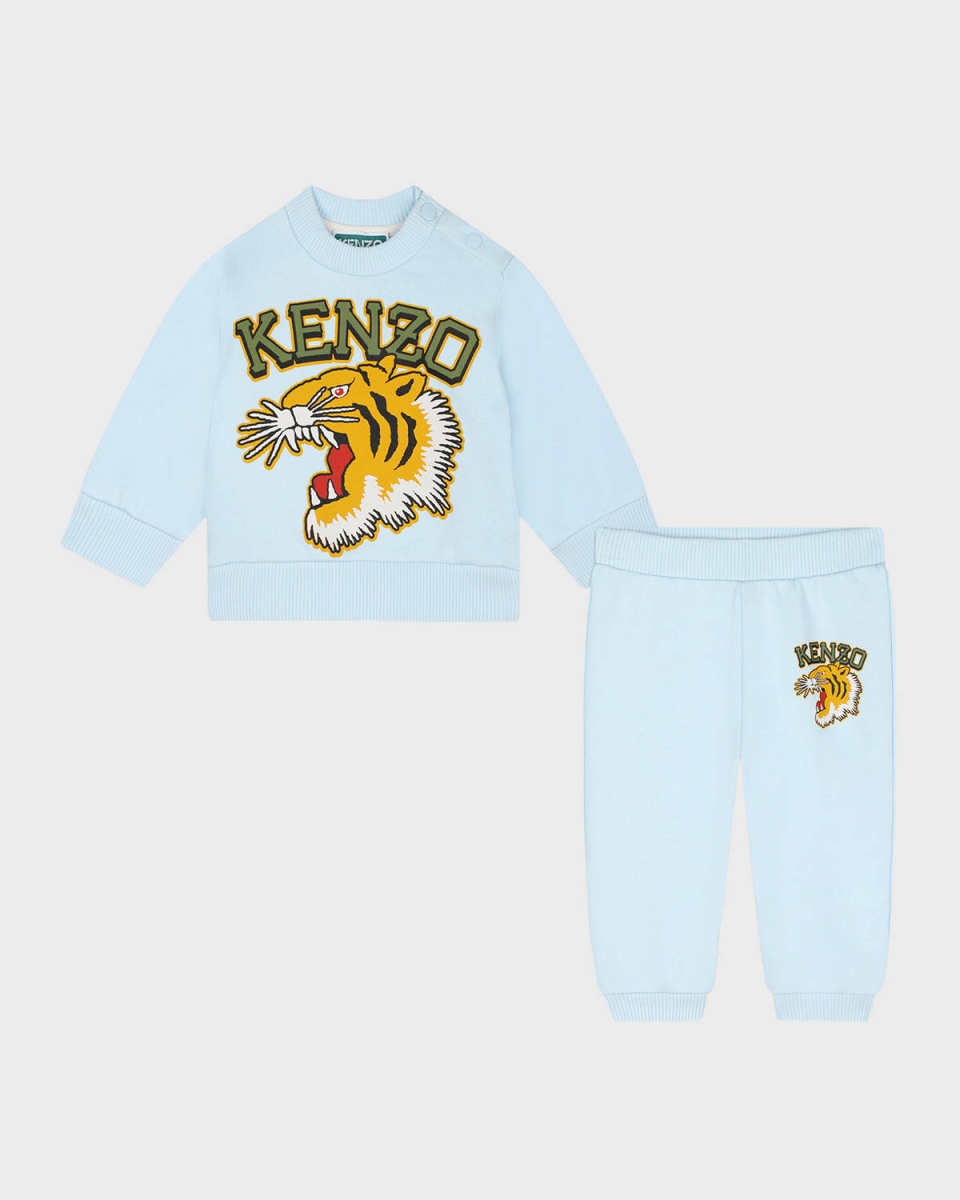 Boy's Logo-Print Sweatshirt & Trousers Set, Size 2-4