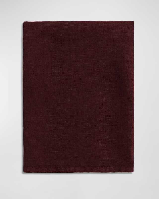 Linen Sateen Napkins, Wine - Set of 4