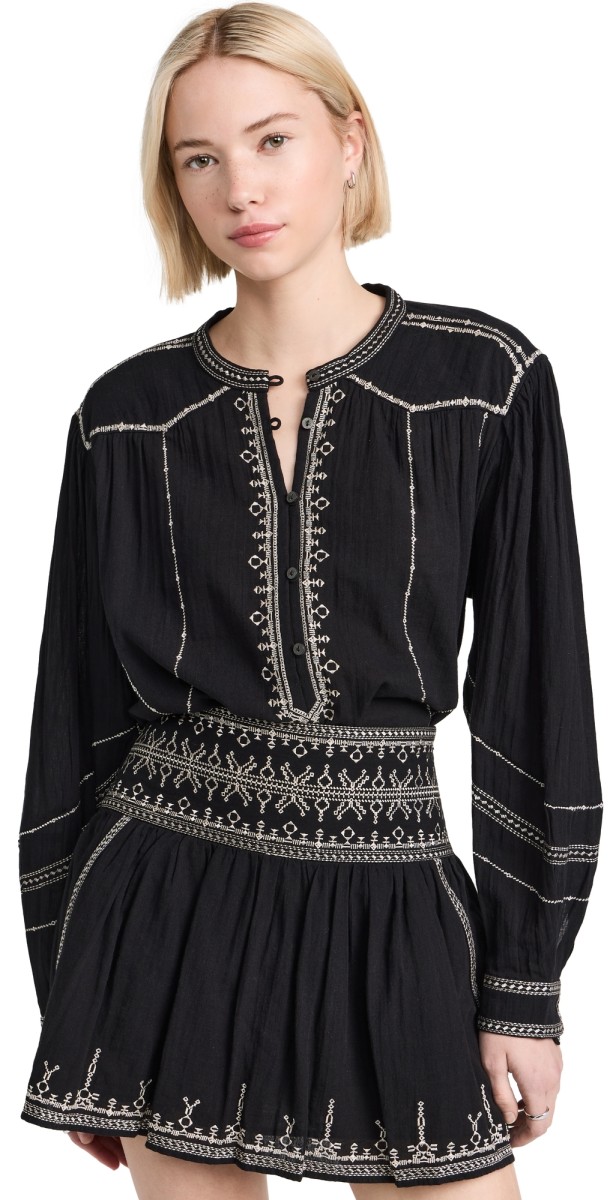Isabel Marant Étoile Pelson Blouse Black