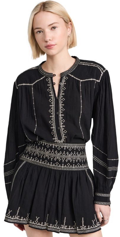 Isabel Marant Étoile Pelson Blouse Black