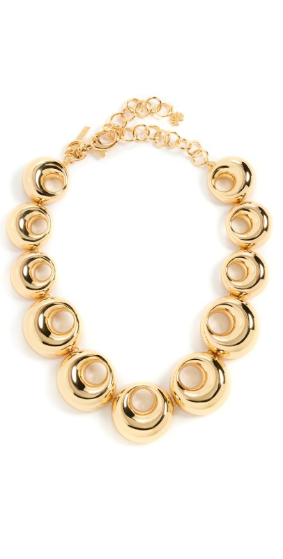 Lele Sadoughi Medallion Necklace Gold